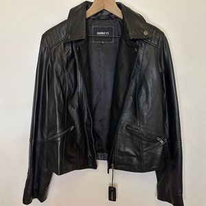 Barney’s Leather Moto Jacket